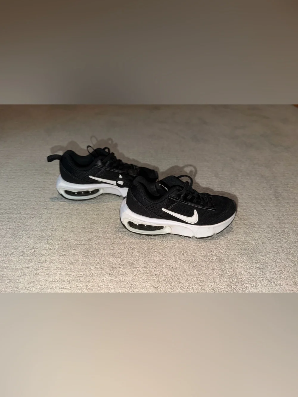 Nike Air Max Unisex Kids Sneakers Black/White Size 13C
